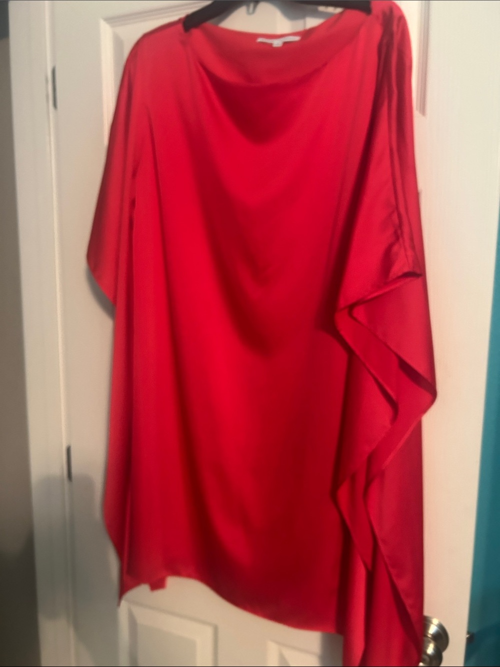 Preston & York Red batwing sleeve Midi Dress